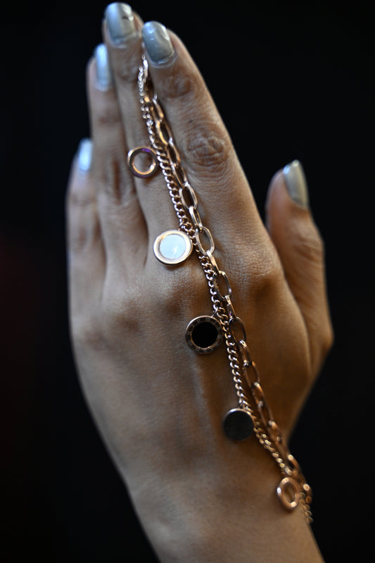 Dual Chain Gold Anti-Tarnish Bracelet