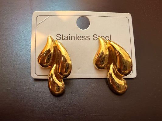 Gold Plated Hoops Earring