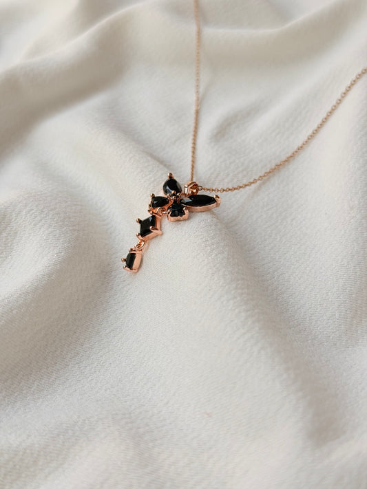 Butterfly Rosegold Antitarnish Chain Pendant