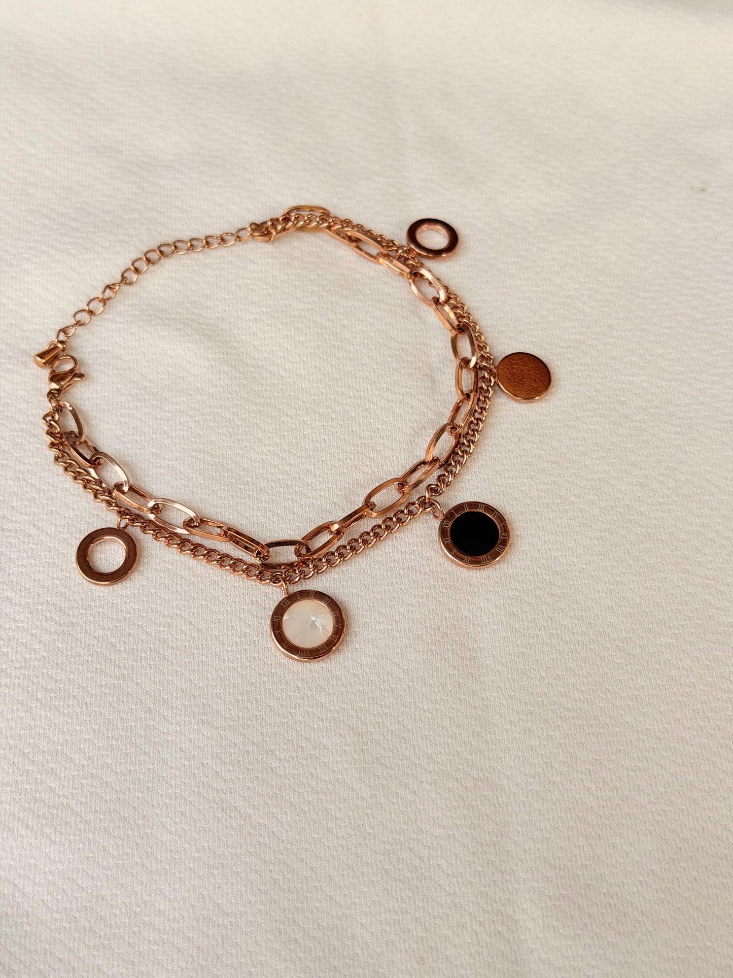 Dual Chain Gold Anti-Tarnish Bracelet