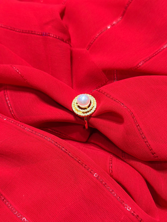Gold plated Pearl Ring