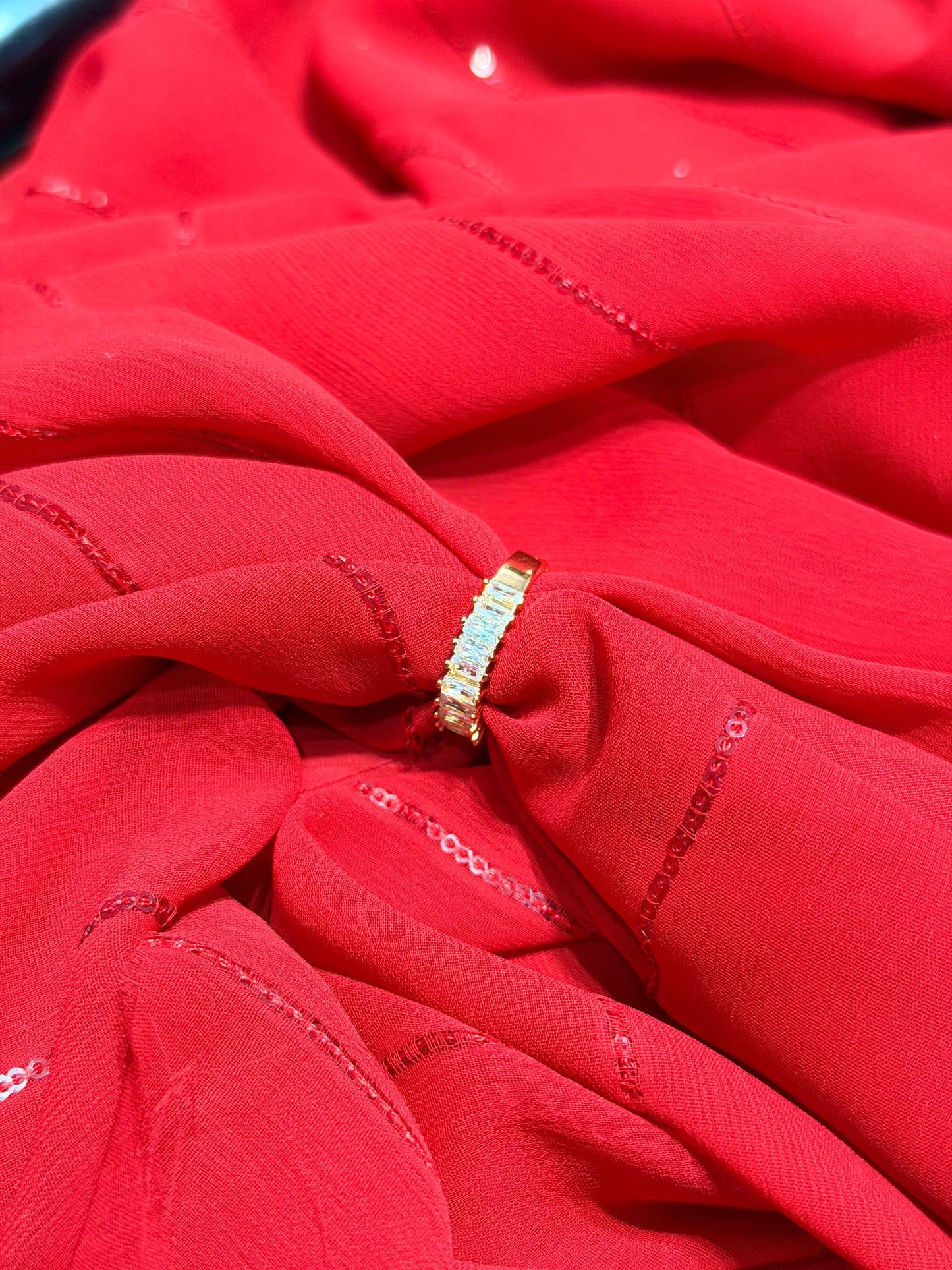 Eternity Band Adjustable Gold Plated Ring