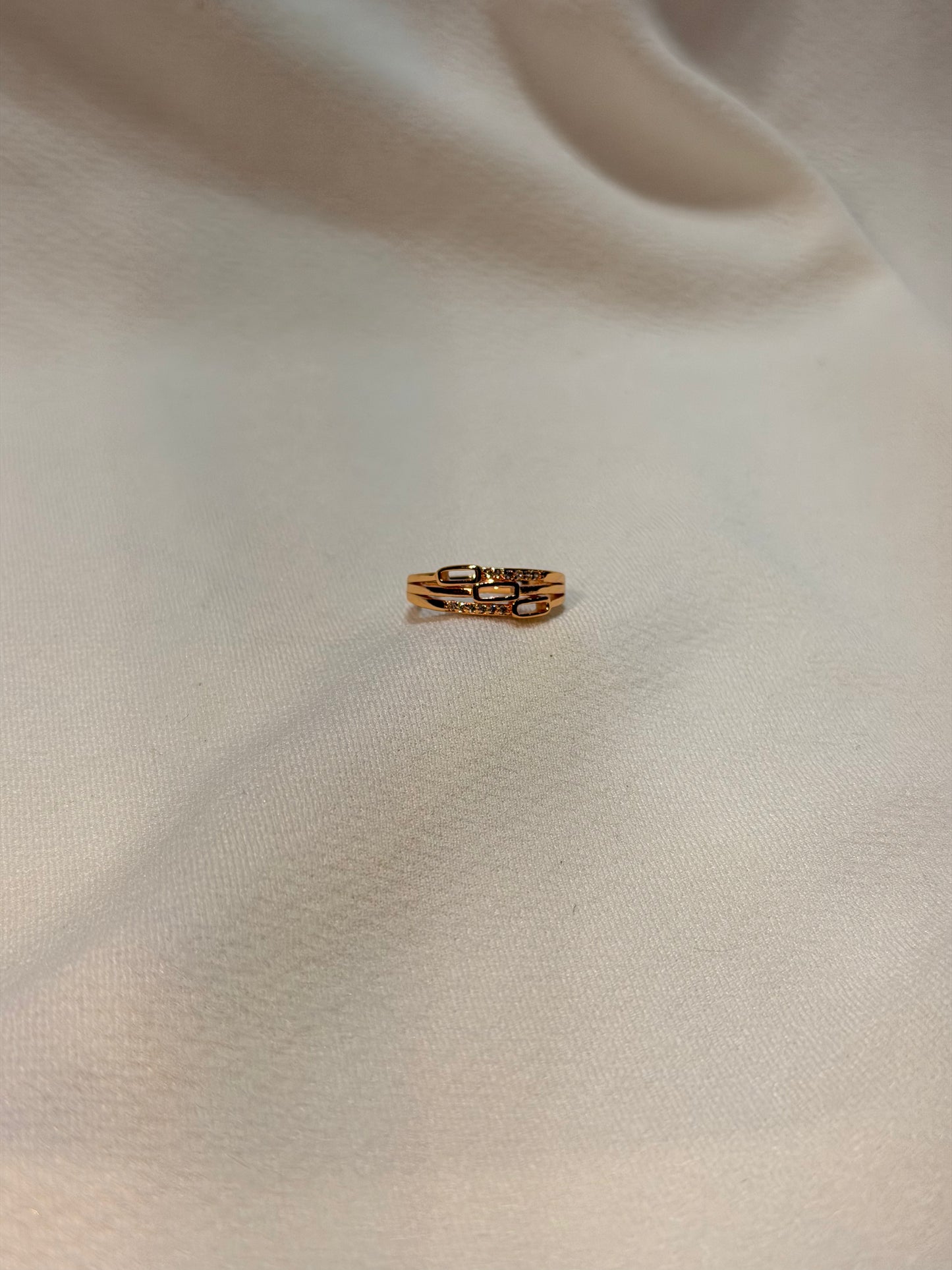 Rose gold-plated Adjustable Ring