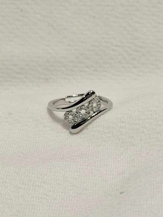 Three Embedded Stones Ring