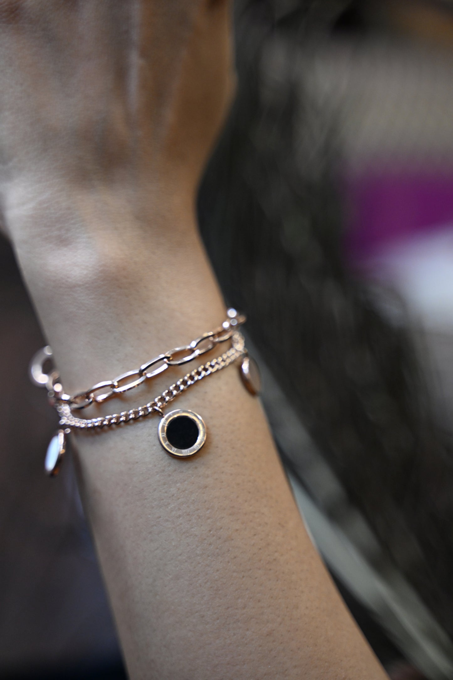 Dual Chain Gold Anti-Tarnish Bracelet