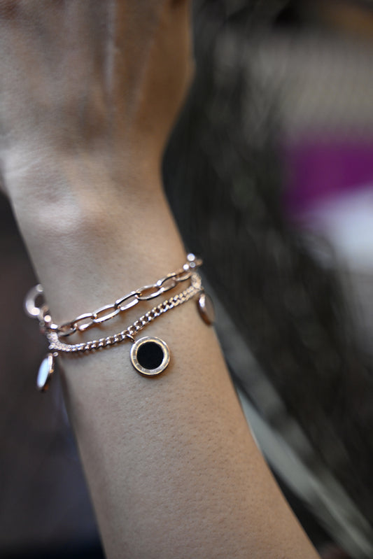 Dual Chain Gold Anti-Tarnish Bracelet