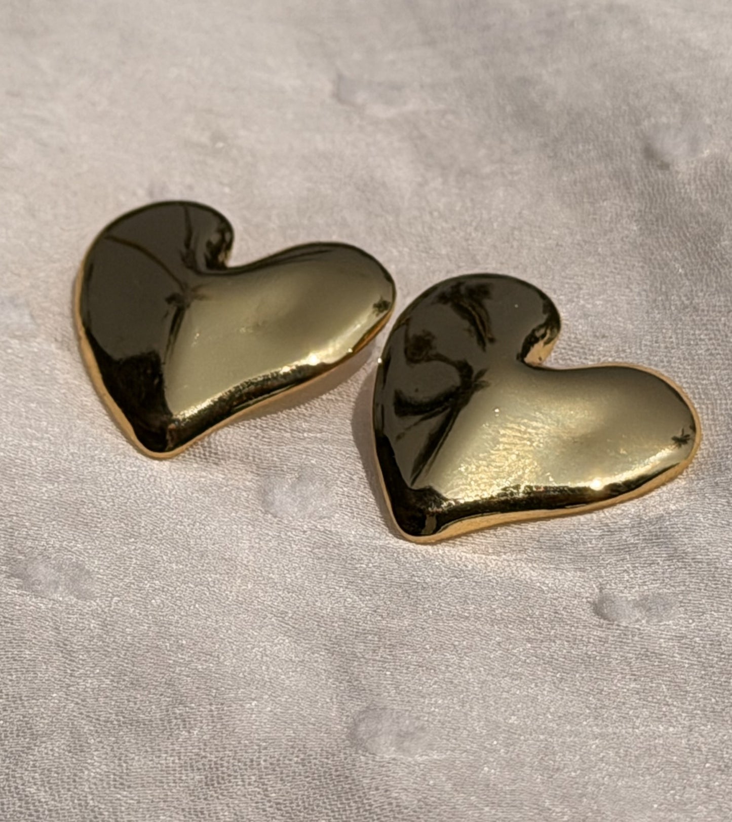 Gold Plated Love Shaped Earring