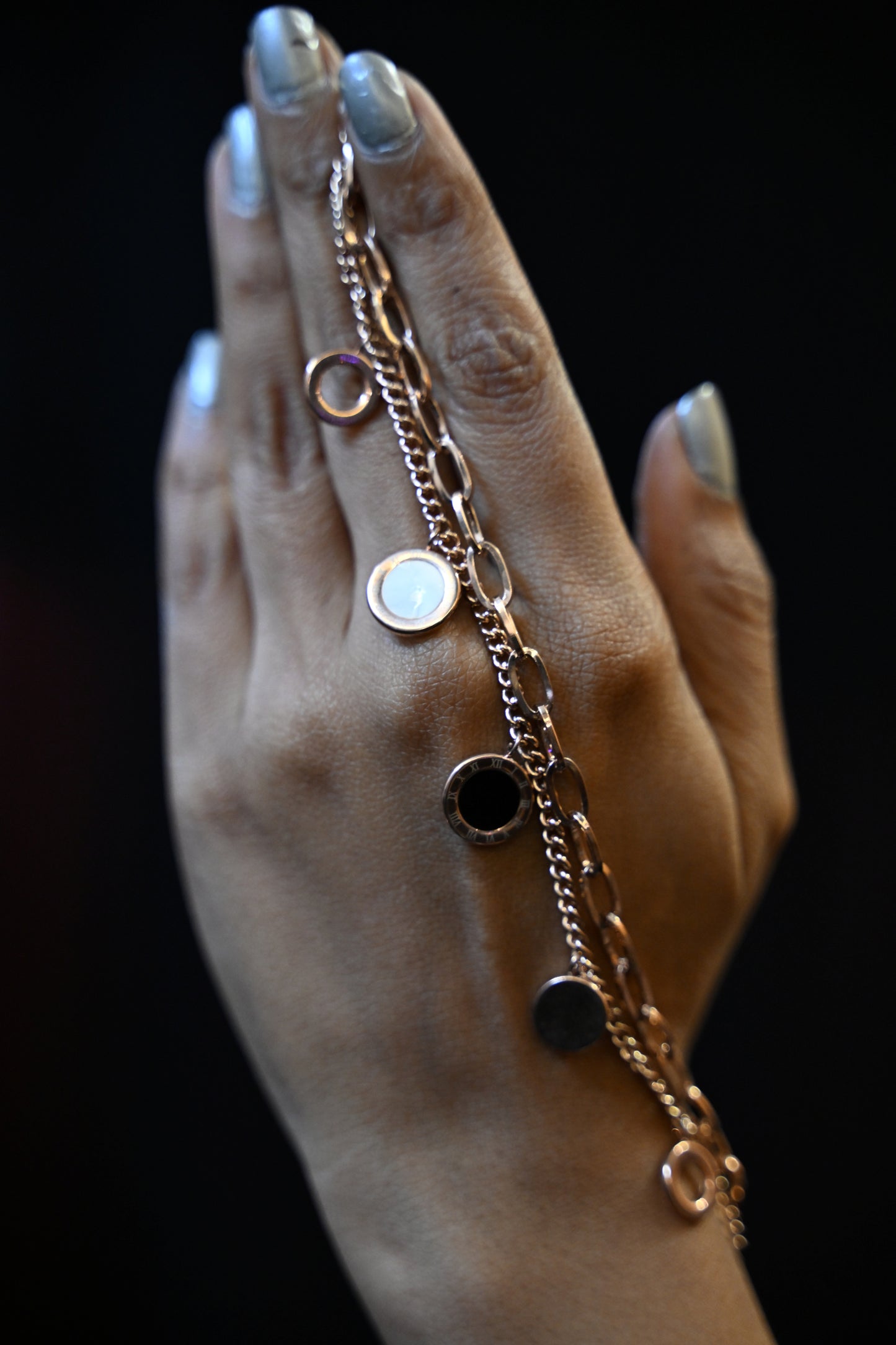 Dual Chain Gold Anti-Tarnish Bracelet