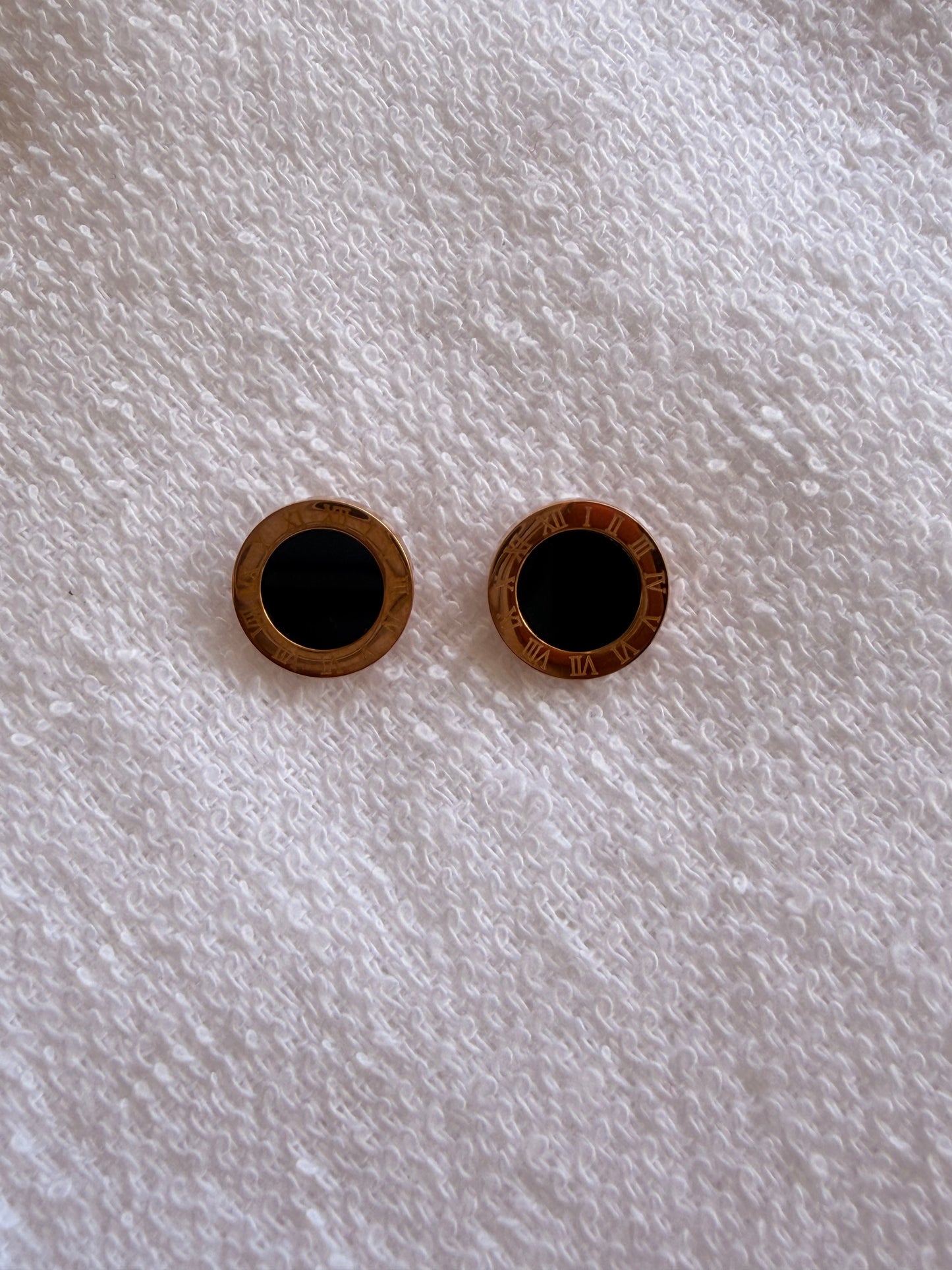 Black Stud AntiTarnish Earring
