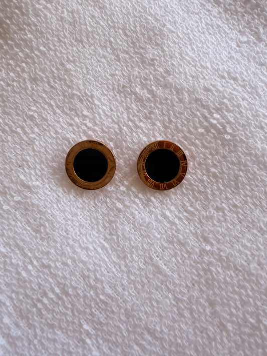 Black Stud AntiTarnish Earring