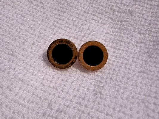 Black Stud AntiTarnish Earring