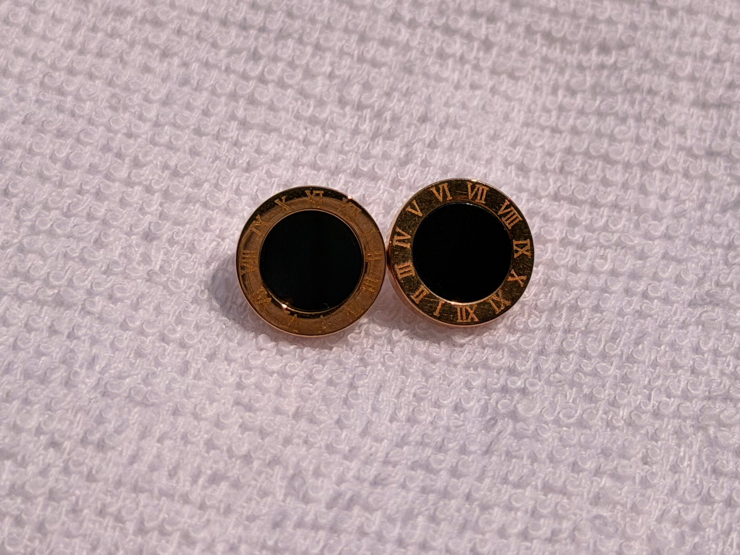 Black Stud AntiTarnish Earring