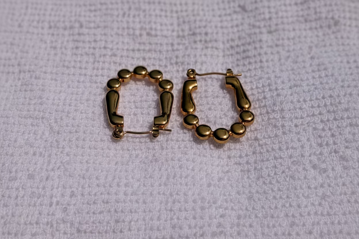 Gold plated Hoop Earring