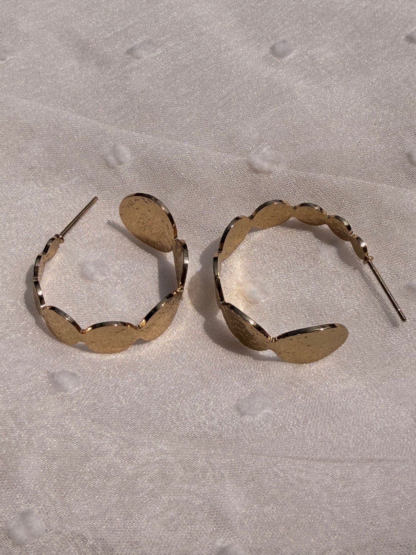 Gold plated Coin Style Fashion Earring