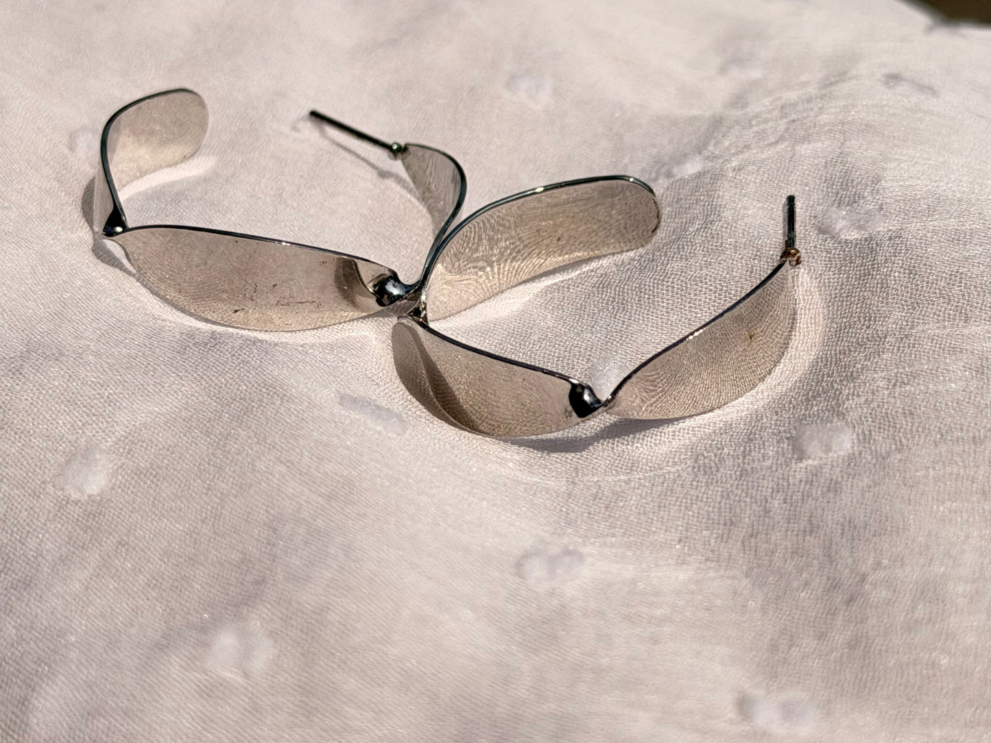 Silver Plated Twisted Style Western Fashion Earring