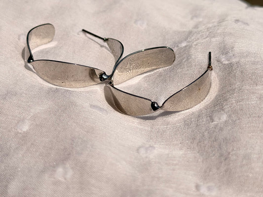 Silver Plated Twisted Style Western Fashion Earring