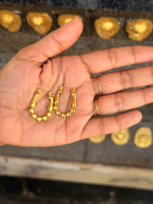Gold plated Hoop Earring