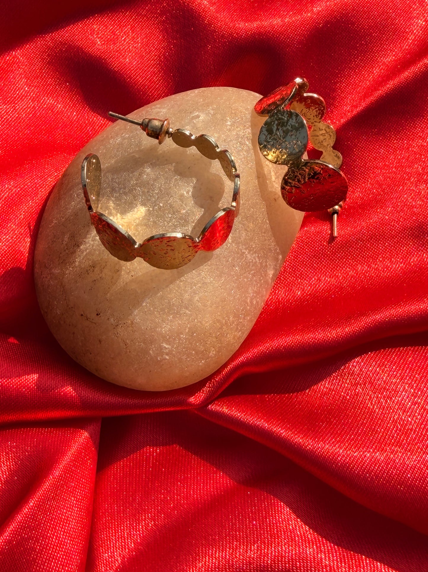 Gold plated Coin Style Fashion Earring