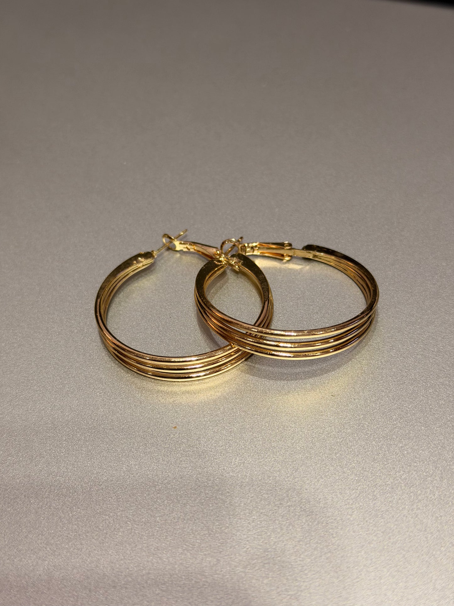 Triple Layered Hoop Earrings