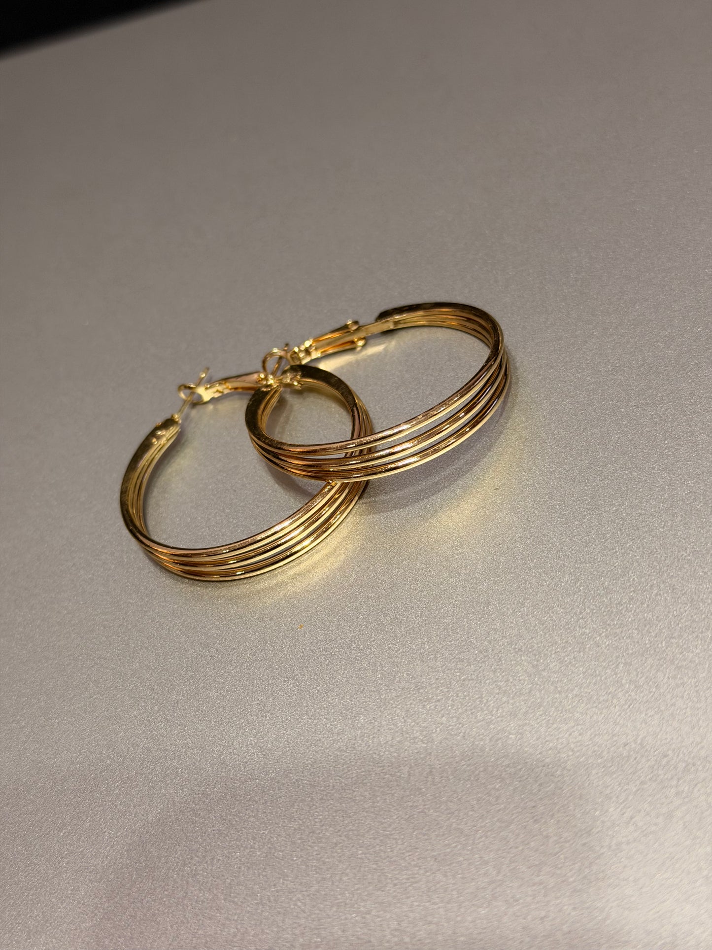 Triple Layered Hoop Earrings