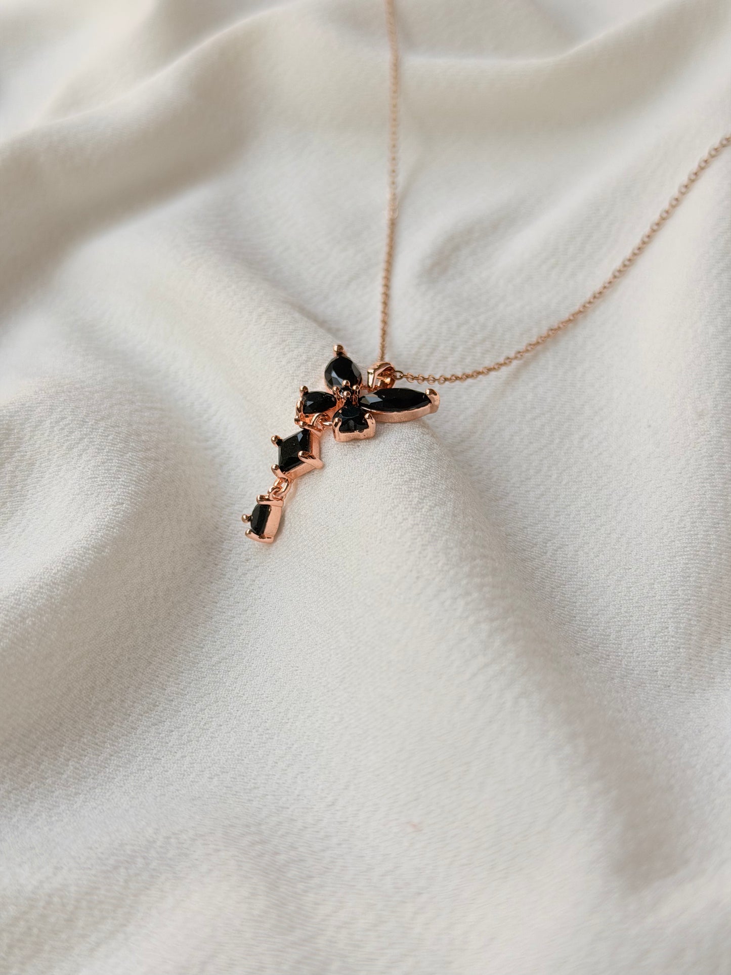 Butterfly Rosegold Antitarnish Chain Pendant