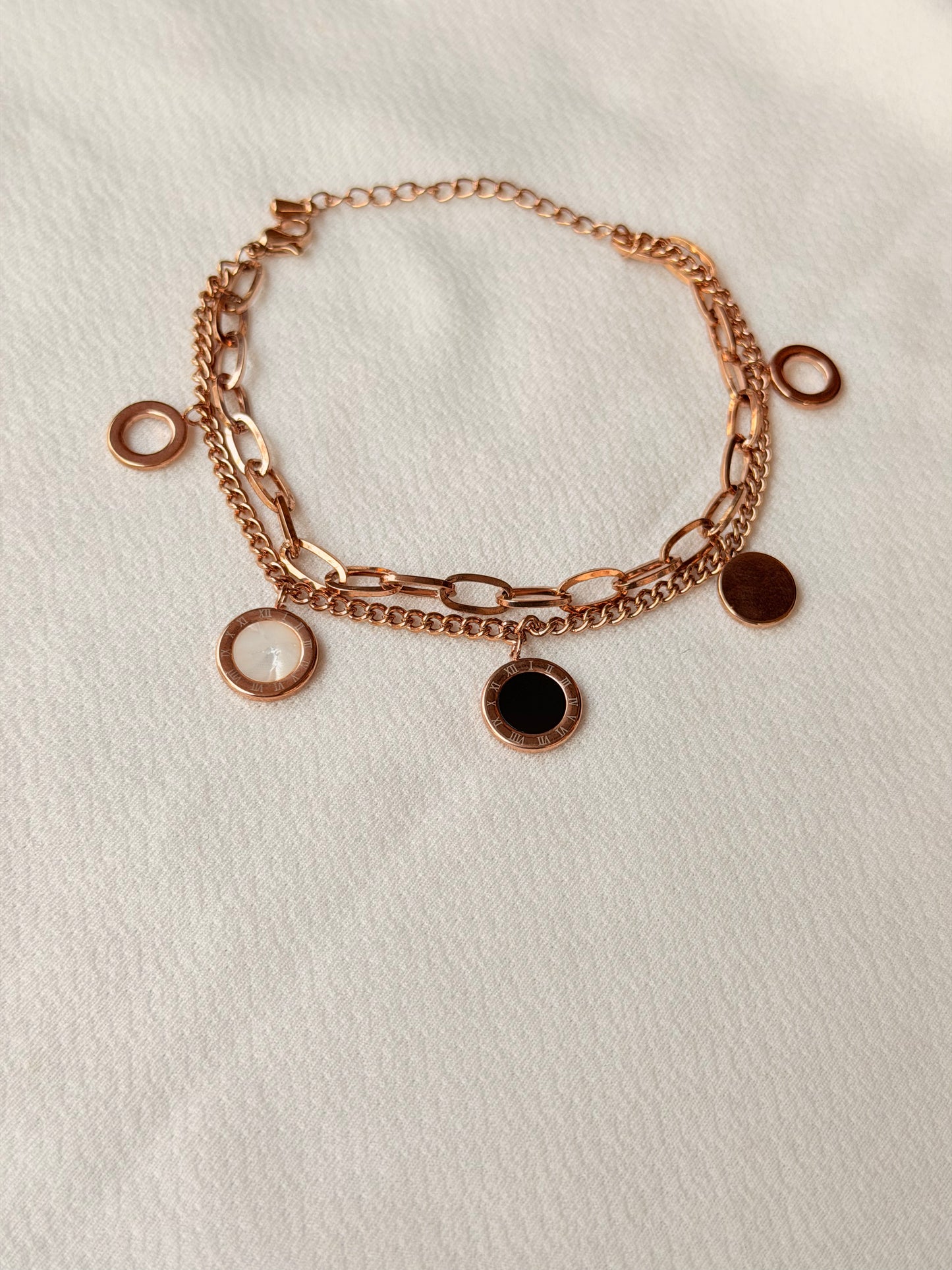 Dual Chain Gold Anti-Tarnish Bracelet