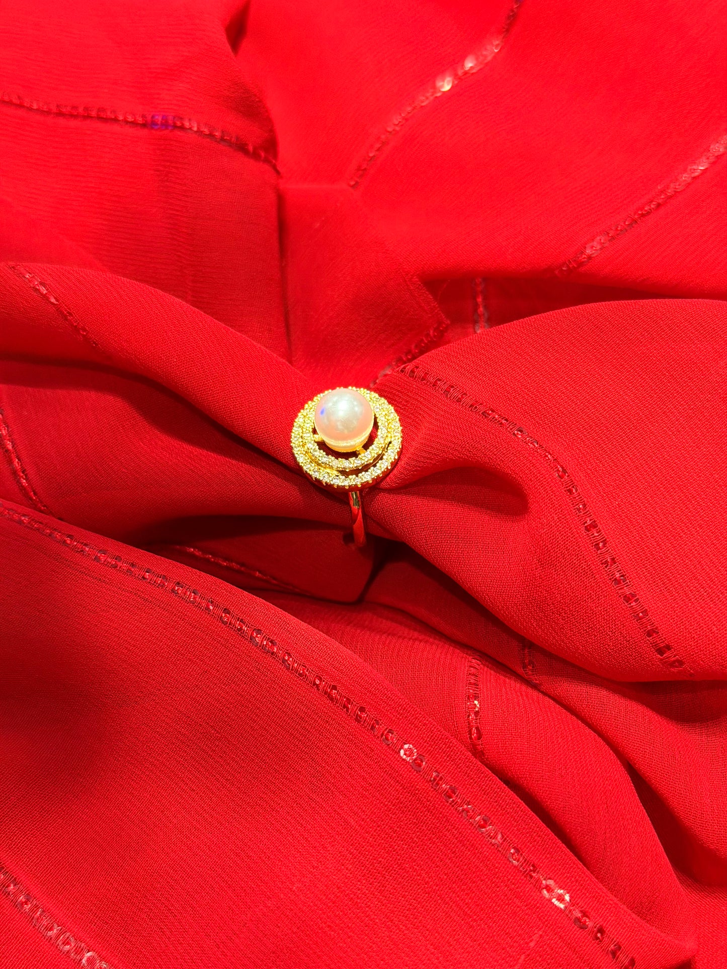 Gold plated Pearl Ring