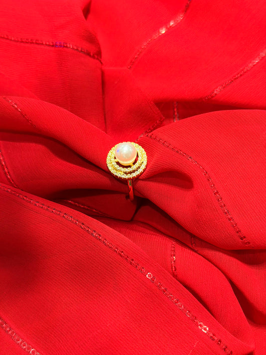 Gold plated Pearl Ring
