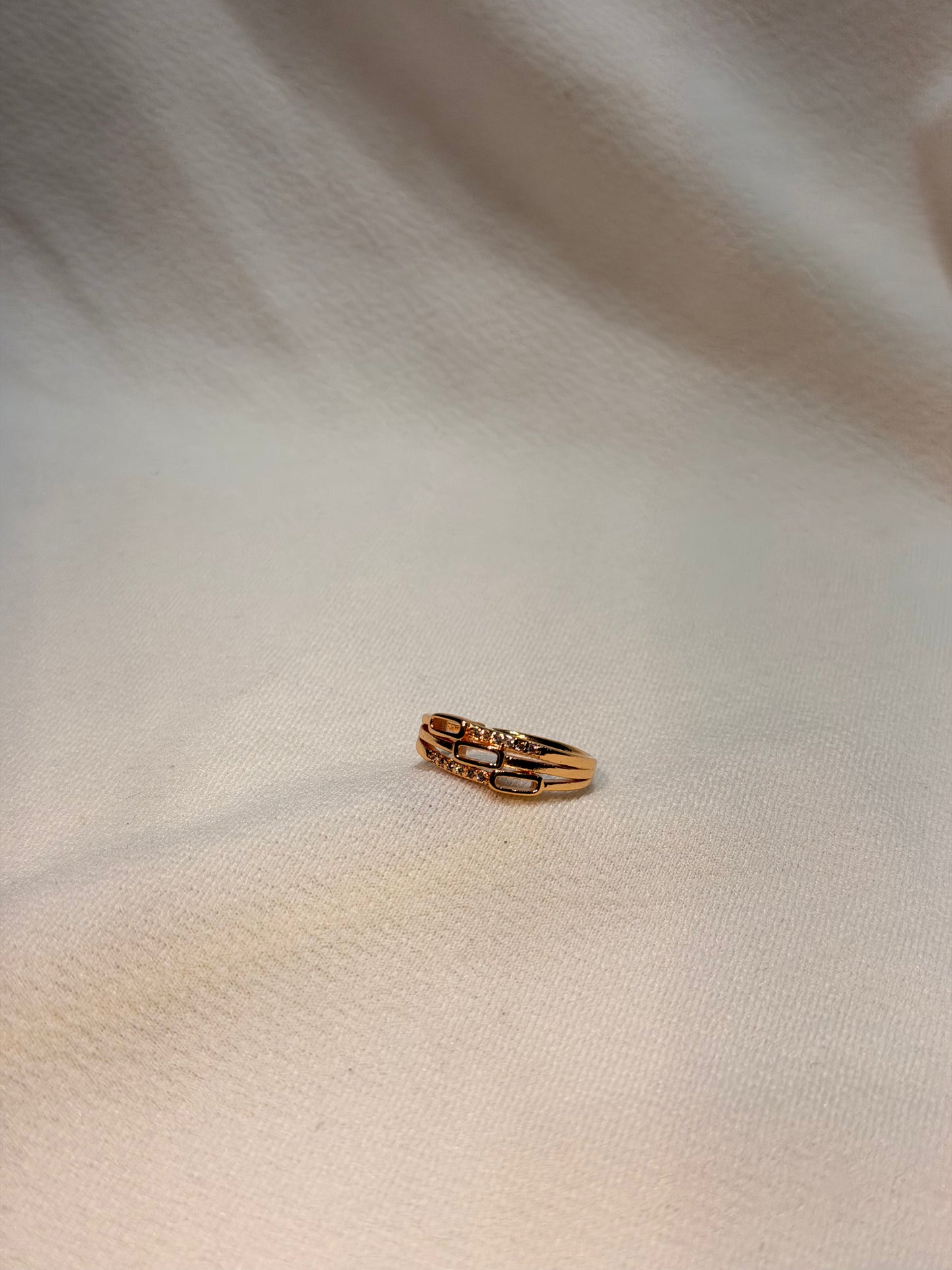 Rose gold-plated Adjustable Ring