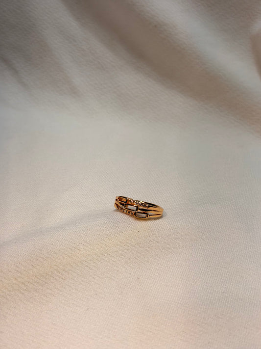 Rose gold-plated Adjustable Ring