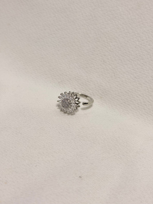 Sunflower stone Silver Plated Ring