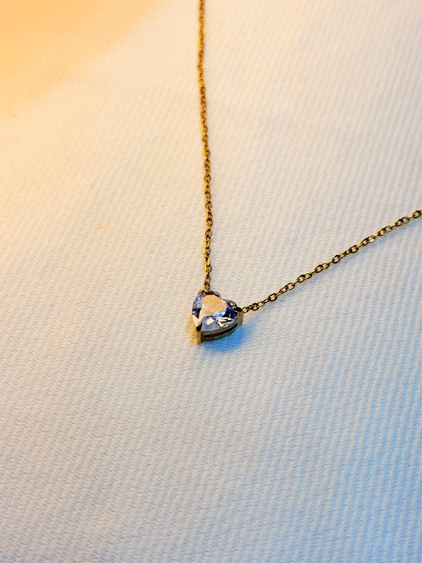 Dainty Gold Chain Pendant Stainless Steel Anti Tarnish