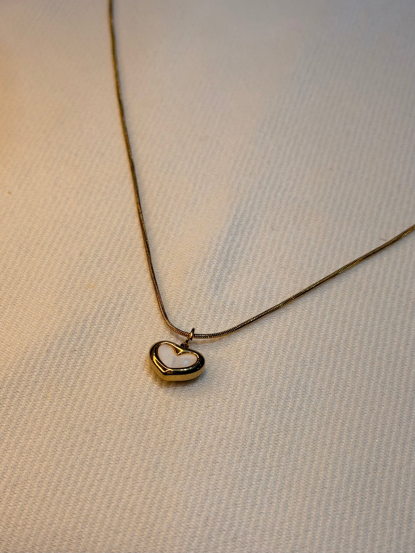 Open Heart Gold Plated Stainless Steel Anti Tarnish Pendant Necklace