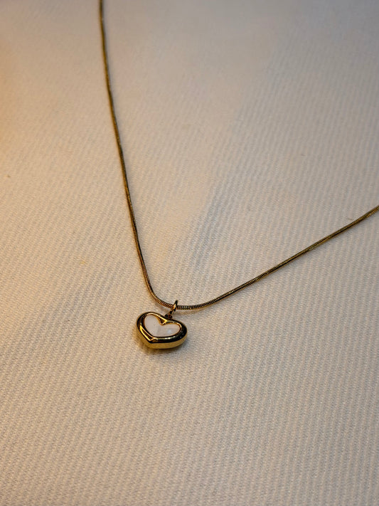 Open Heart Gold Plated Stainless Steel Anti Tarnish Pendant Necklace