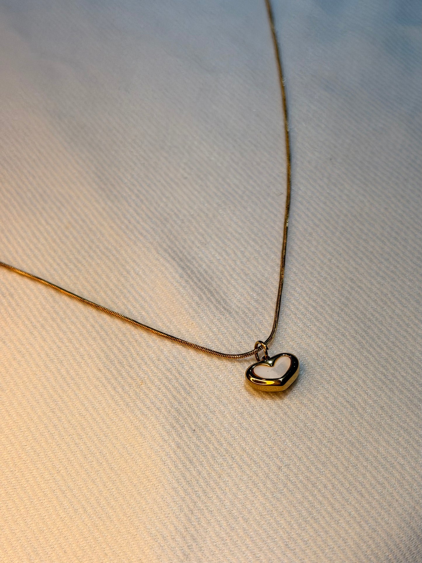 Open Heart Gold Plated Stainless Steel Anti Tarnish Pendant Necklace