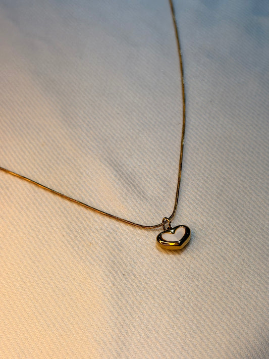 Open Heart Gold Plated Stainless Steel Anti Tarnish Pendant Necklace