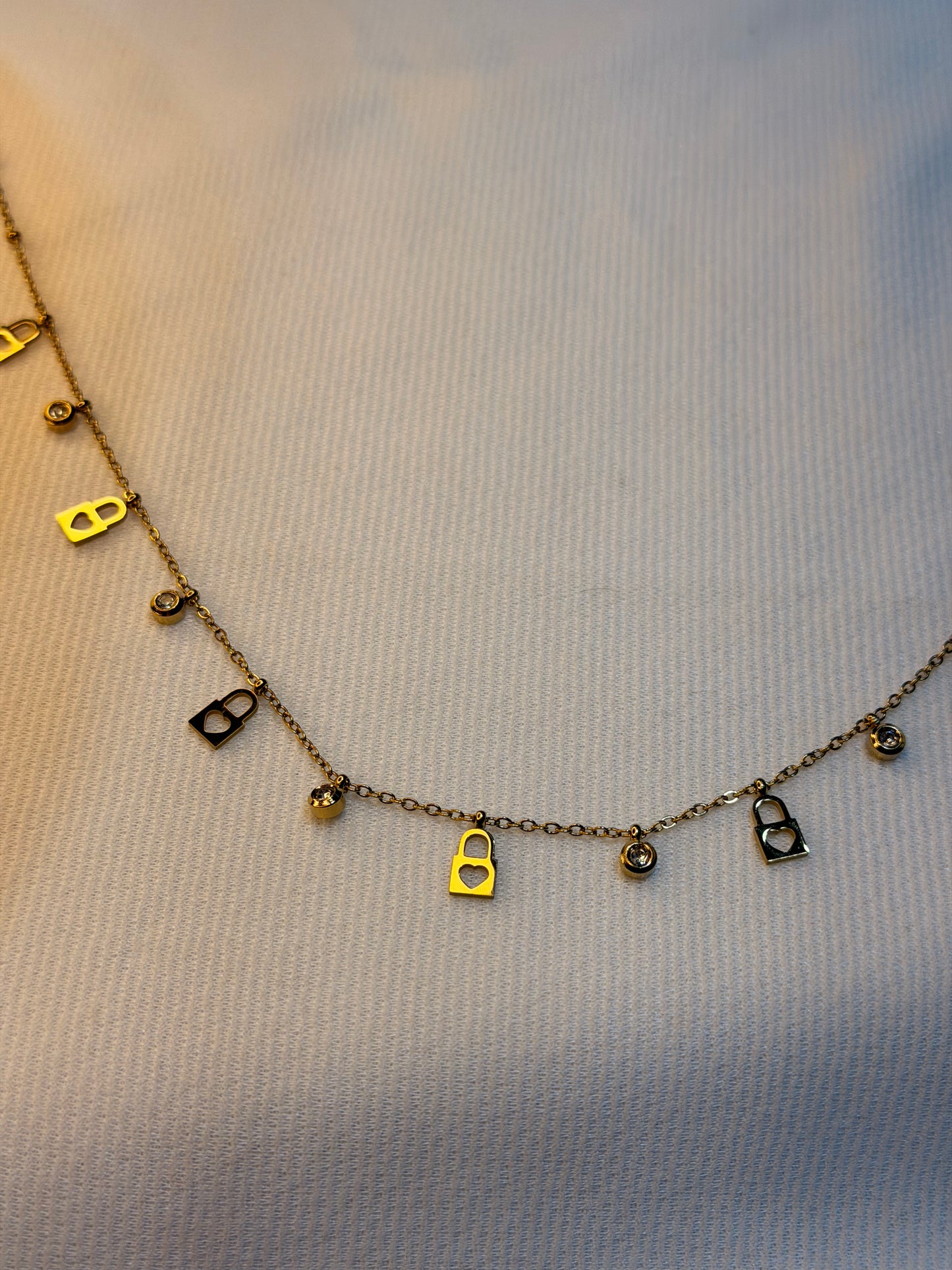 Multi Lock Charms Pendants Stainless Steel